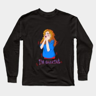 RED HEADED LADY I AM SHAKING Long Sleeve T-Shirt